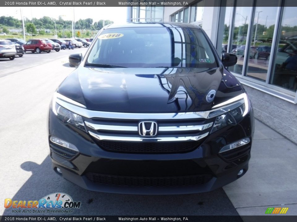 2018 Honda Pilot EX-L AWD Crystal Black Pearl / Black Photo #5