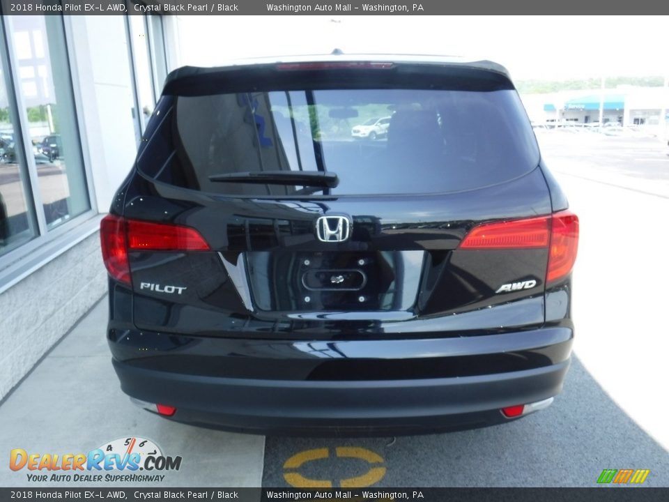 2018 Honda Pilot EX-L AWD Crystal Black Pearl / Black Photo #7