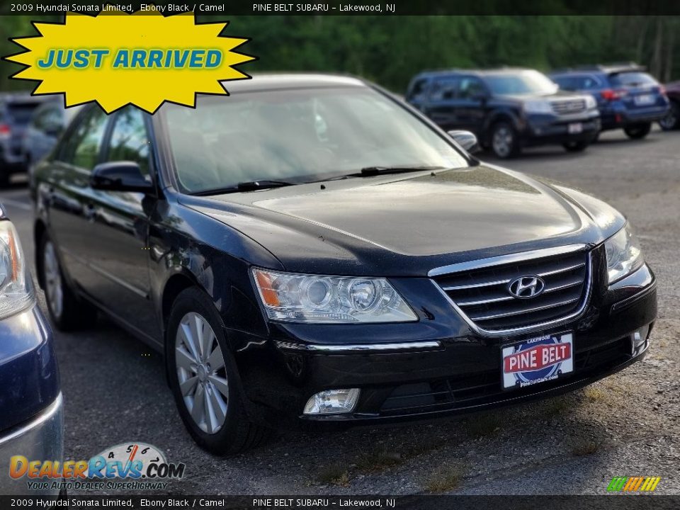2009 Hyundai Sonata Limited Ebony Black / Camel Photo #1