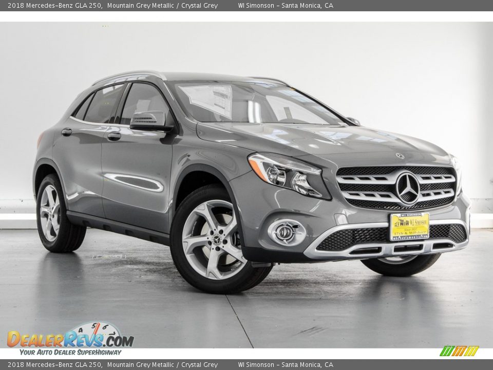 2018 Mercedes-Benz GLA 250 Mountain Grey Metallic / Crystal Grey Photo #12