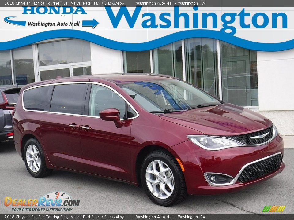 2018 Chrysler Pacifica Touring Plus Velvet Red Pearl / Black/Alloy Photo #1
