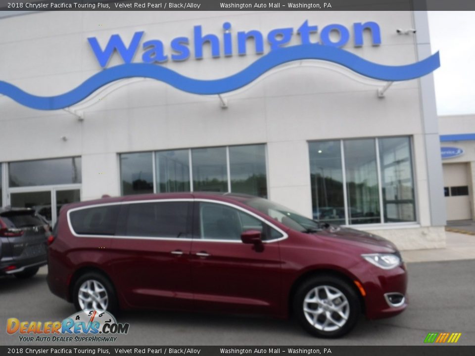 2018 Chrysler Pacifica Touring Plus Velvet Red Pearl / Black/Alloy Photo #2