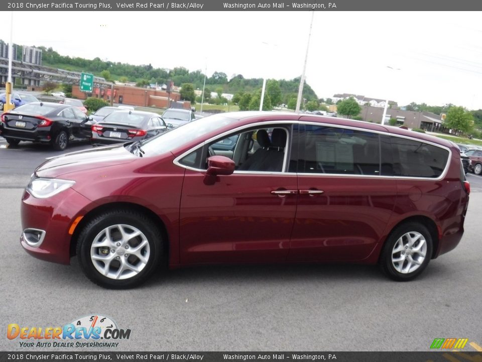 2018 Chrysler Pacifica Touring Plus Velvet Red Pearl / Black/Alloy Photo #7