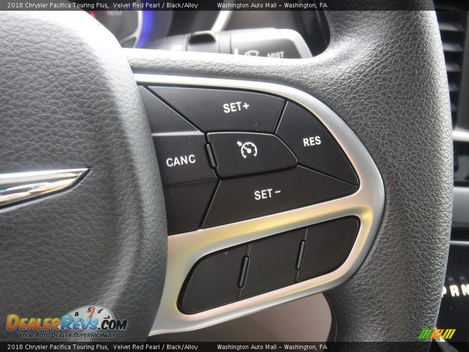 2018 Chrysler Pacifica Touring Plus Velvet Red Pearl / Black/Alloy Photo #18