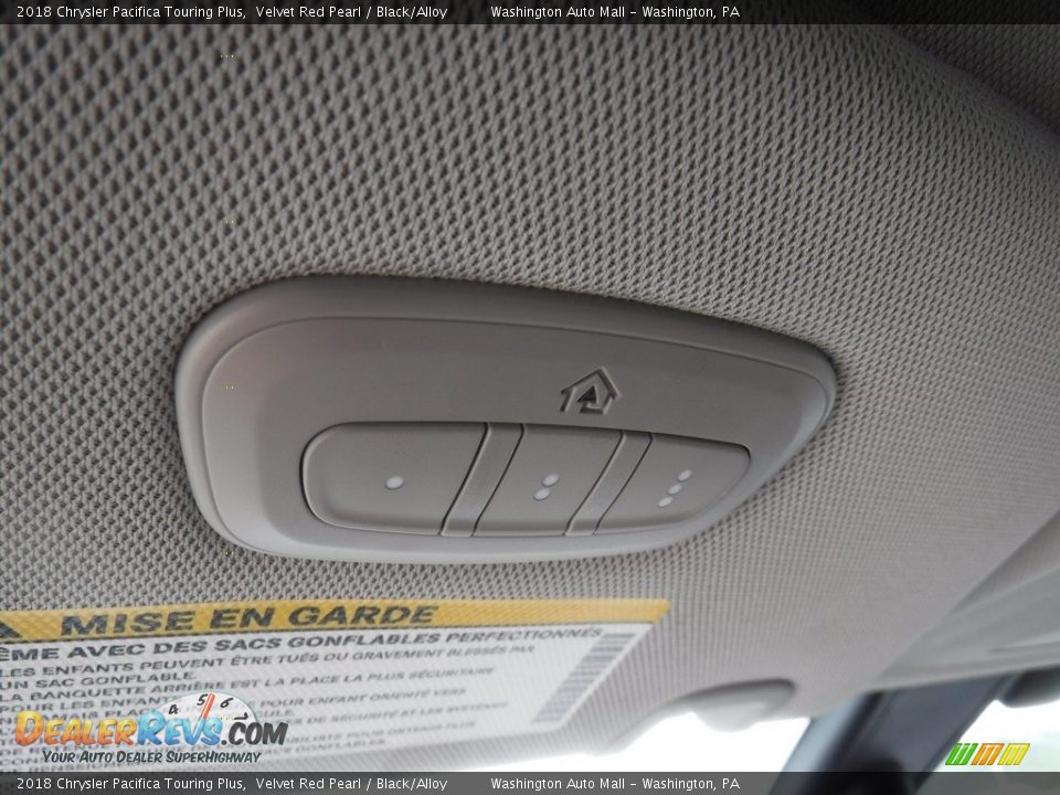 2018 Chrysler Pacifica Touring Plus Velvet Red Pearl / Black/Alloy Photo #21