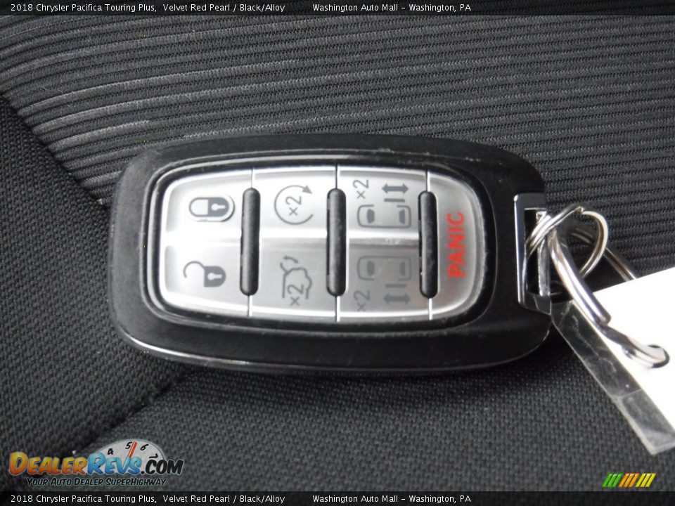 2018 Chrysler Pacifica Touring Plus Velvet Red Pearl / Black/Alloy Photo #28