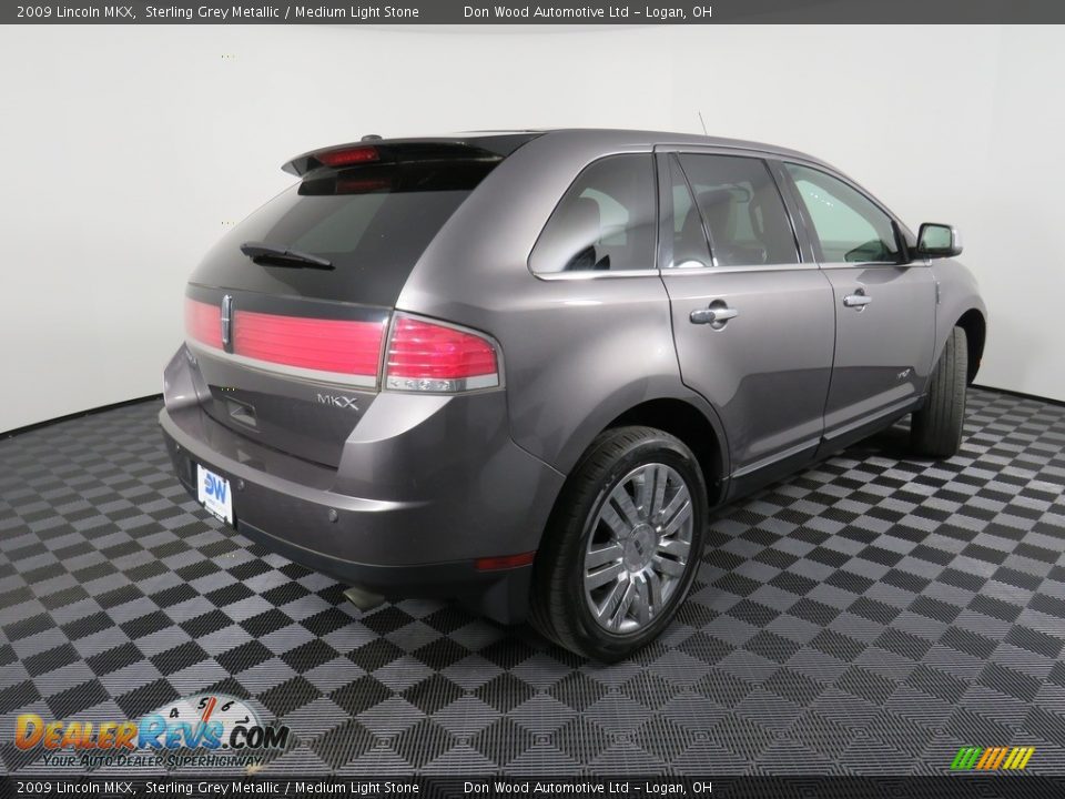 2009 Lincoln MKX Sterling Grey Metallic / Medium Light Stone Photo #17