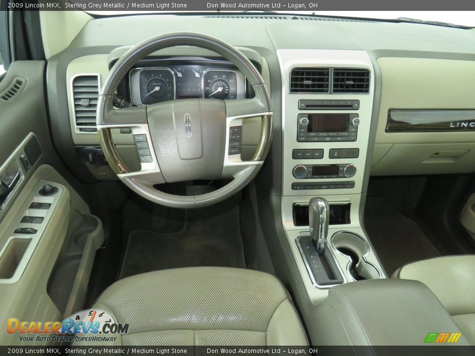 2009 Lincoln MKX Sterling Grey Metallic / Medium Light Stone Photo #35