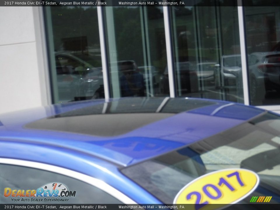 2017 Honda Civic EX-T Sedan Aegean Blue Metallic / Black Photo #4