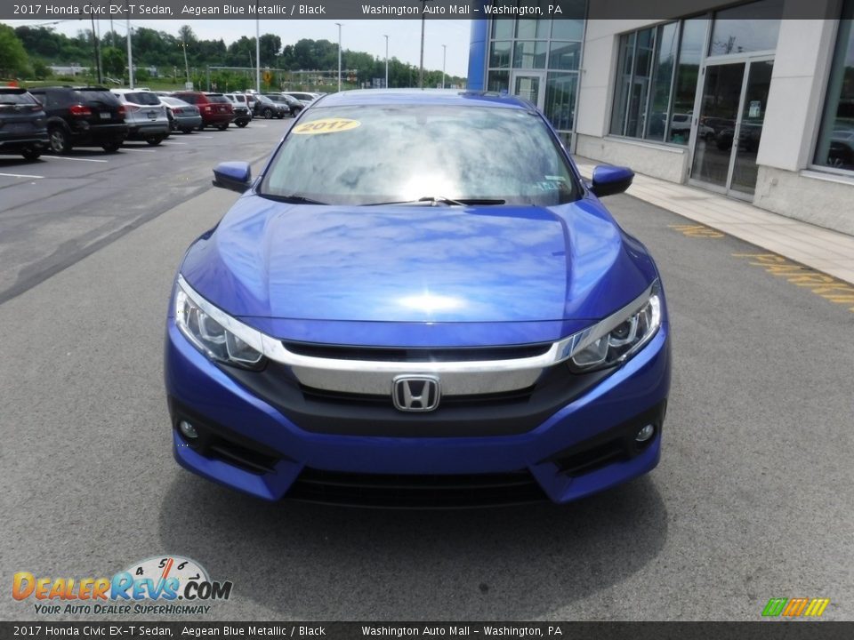 2017 Honda Civic EX-T Sedan Aegean Blue Metallic / Black Photo #5