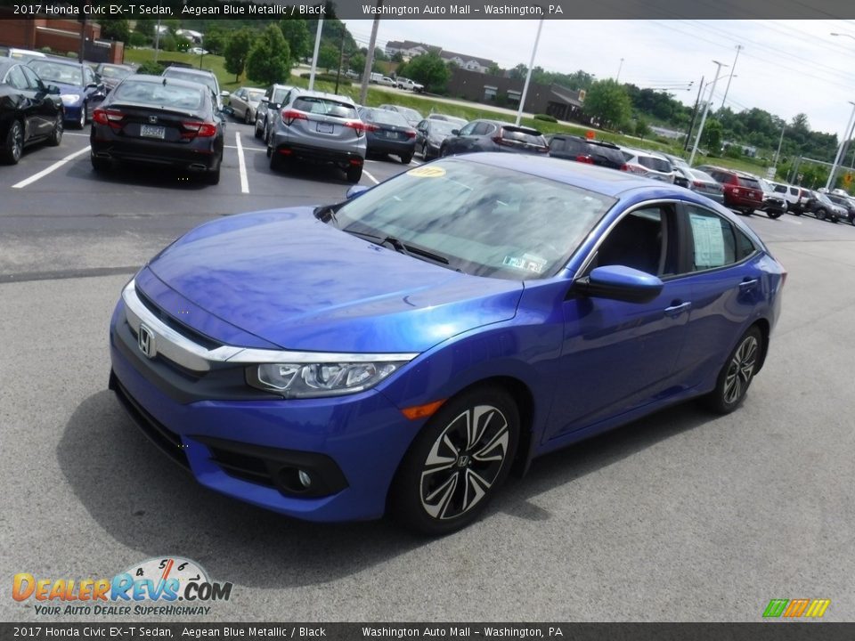 2017 Honda Civic EX-T Sedan Aegean Blue Metallic / Black Photo #6
