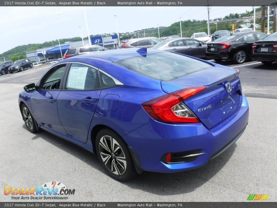 2017 Honda Civic EX-T Sedan Aegean Blue Metallic / Black Photo #8