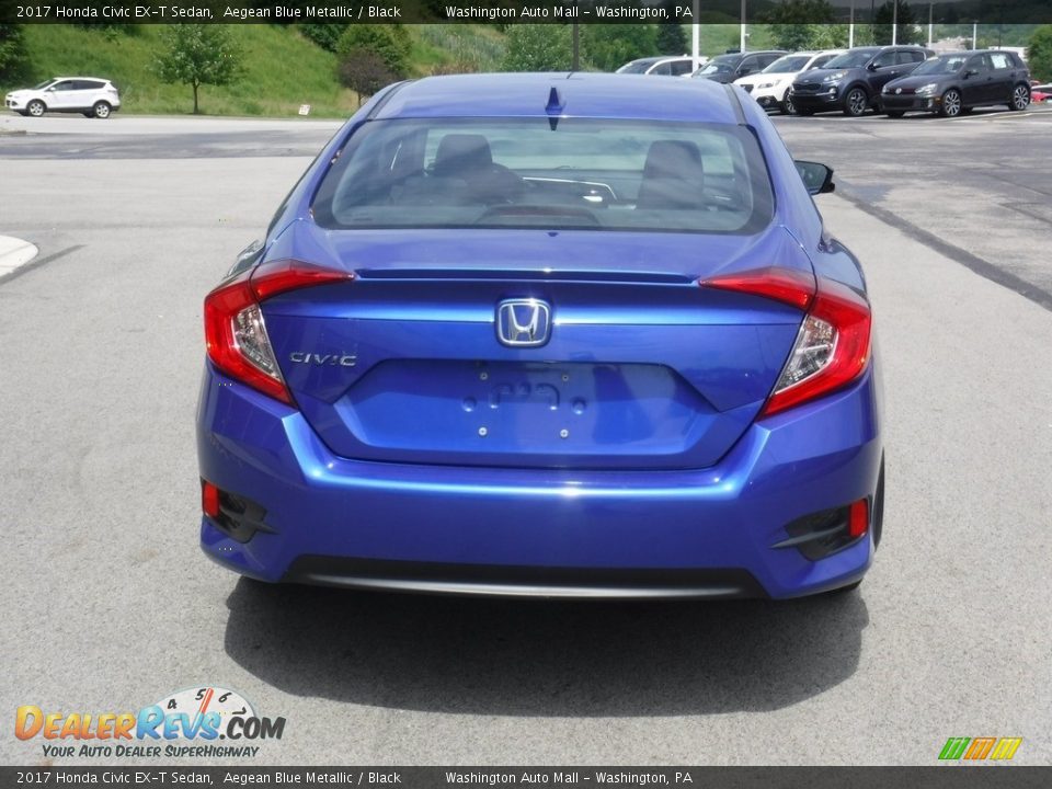 2017 Honda Civic EX-T Sedan Aegean Blue Metallic / Black Photo #9