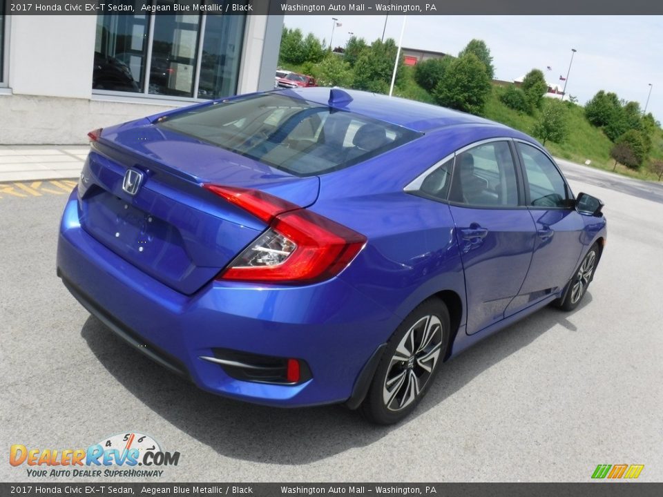 2017 Honda Civic EX-T Sedan Aegean Blue Metallic / Black Photo #10