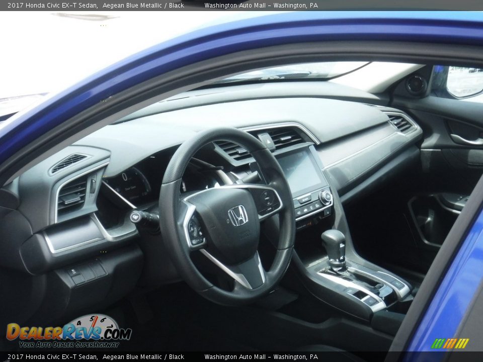 2017 Honda Civic EX-T Sedan Aegean Blue Metallic / Black Photo #13