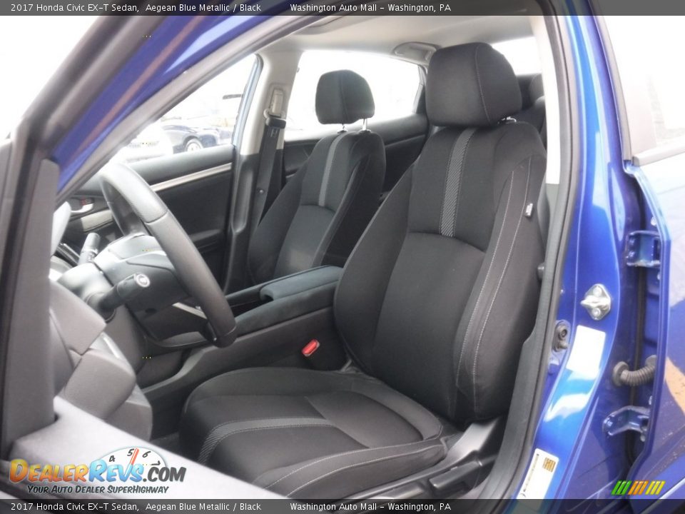 2017 Honda Civic EX-T Sedan Aegean Blue Metallic / Black Photo #14
