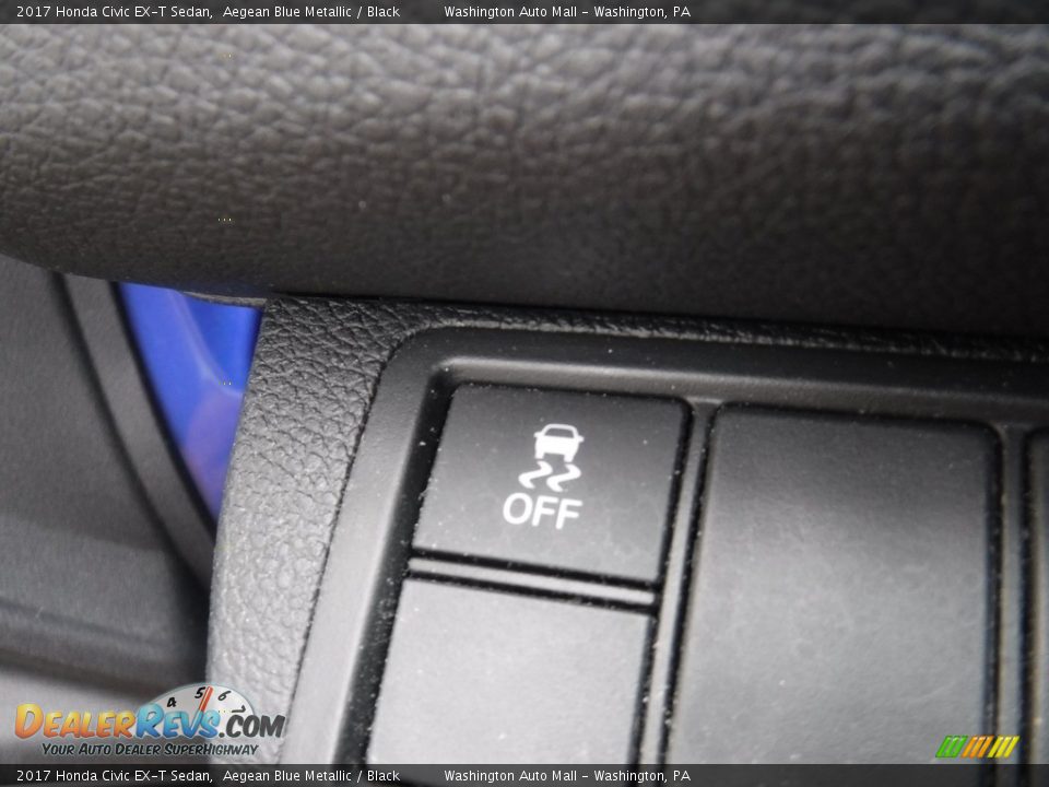 2017 Honda Civic EX-T Sedan Aegean Blue Metallic / Black Photo #15