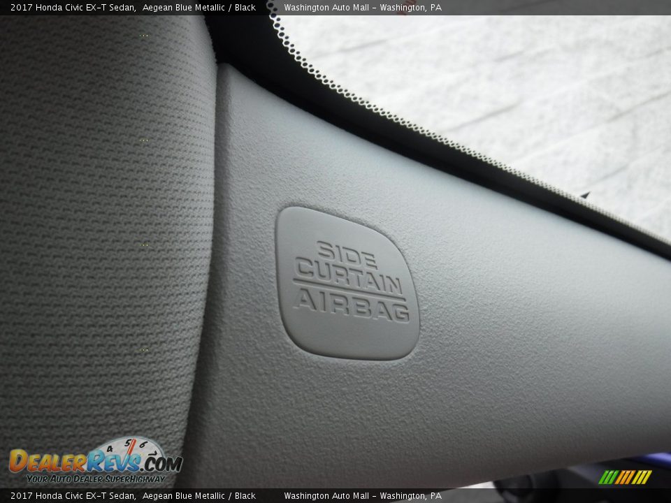 2017 Honda Civic EX-T Sedan Aegean Blue Metallic / Black Photo #16