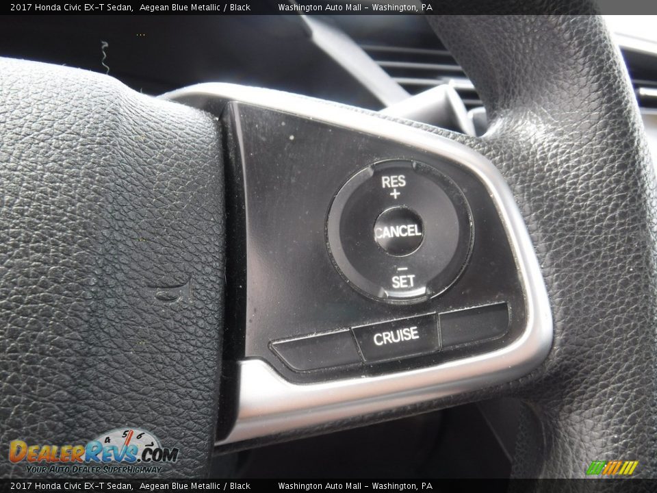 2017 Honda Civic EX-T Sedan Aegean Blue Metallic / Black Photo #18