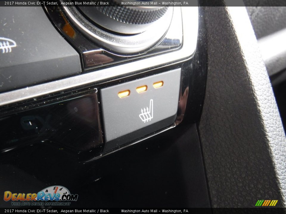 2017 Honda Civic EX-T Sedan Aegean Blue Metallic / Black Photo #22
