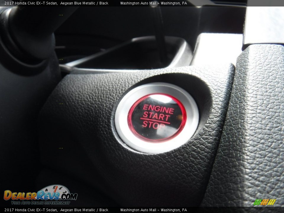 2017 Honda Civic EX-T Sedan Aegean Blue Metallic / Black Photo #23