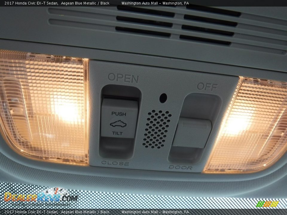 2017 Honda Civic EX-T Sedan Aegean Blue Metallic / Black Photo #24