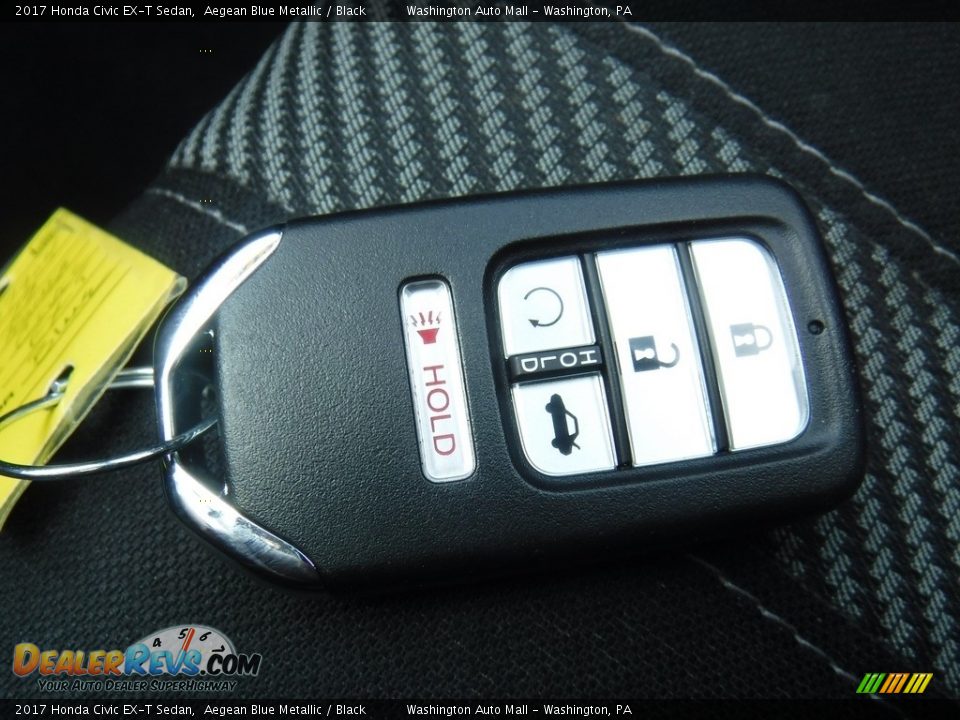 2017 Honda Civic EX-T Sedan Aegean Blue Metallic / Black Photo #25