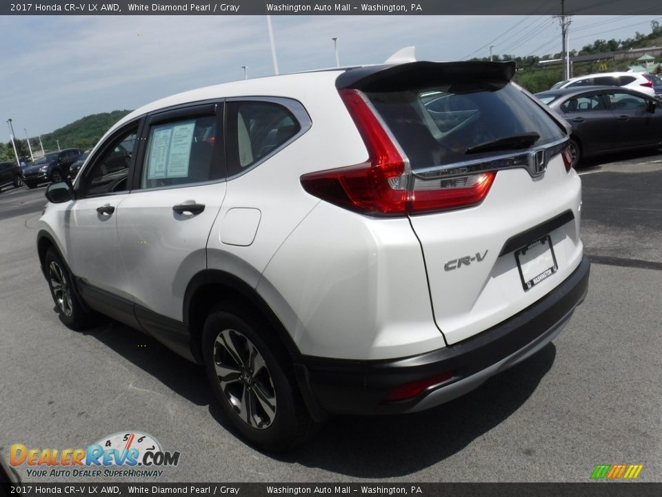 2017 Honda CR-V LX AWD White Diamond Pearl / Gray Photo #6