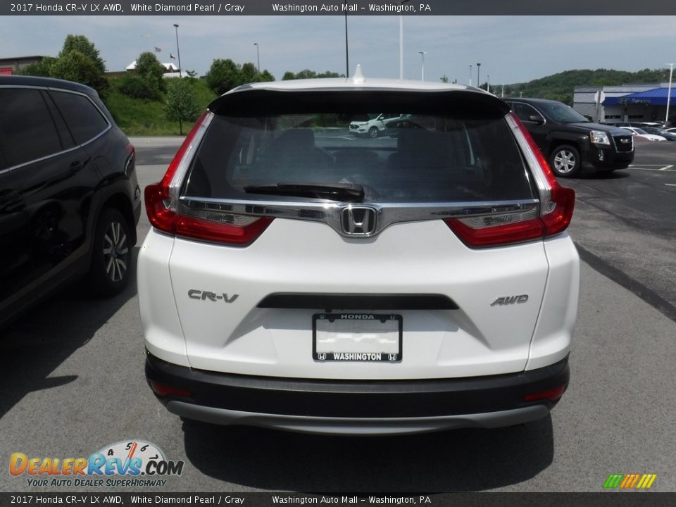 2017 Honda CR-V LX AWD White Diamond Pearl / Gray Photo #7