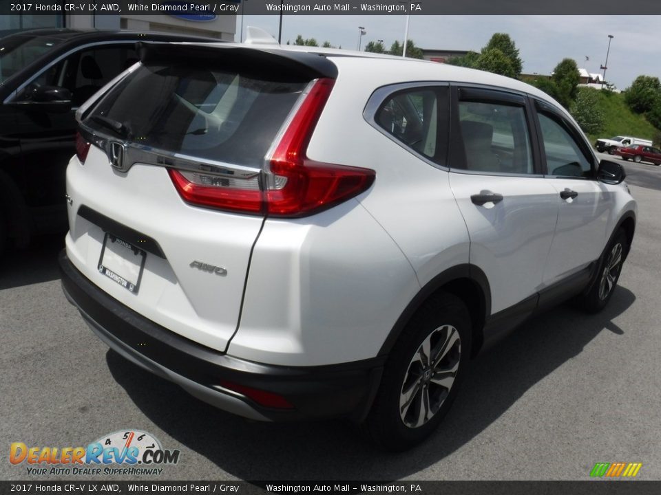 2017 Honda CR-V LX AWD White Diamond Pearl / Gray Photo #8