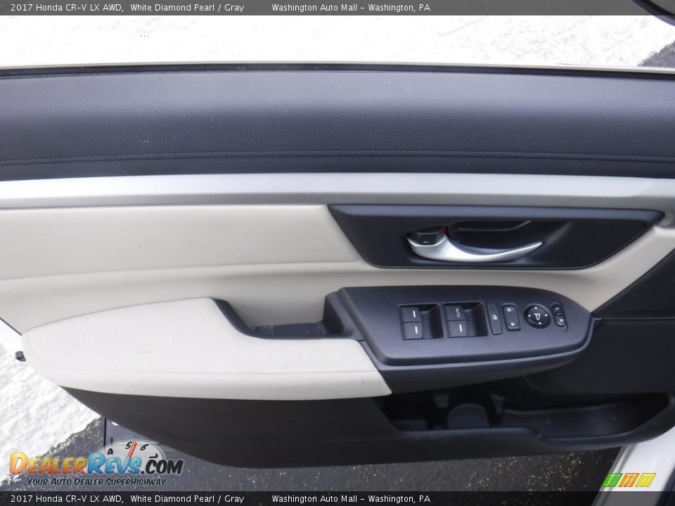 2017 Honda CR-V LX AWD White Diamond Pearl / Gray Photo #10