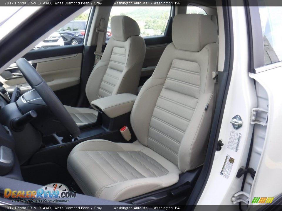 2017 Honda CR-V LX AWD White Diamond Pearl / Gray Photo #12
