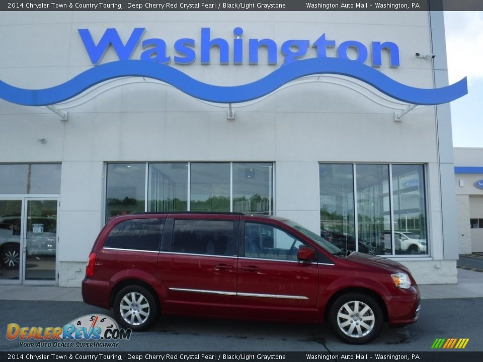 2014 Chrysler Town & Country Touring Deep Cherry Red Crystal Pearl / Black/Light Graystone Photo #2