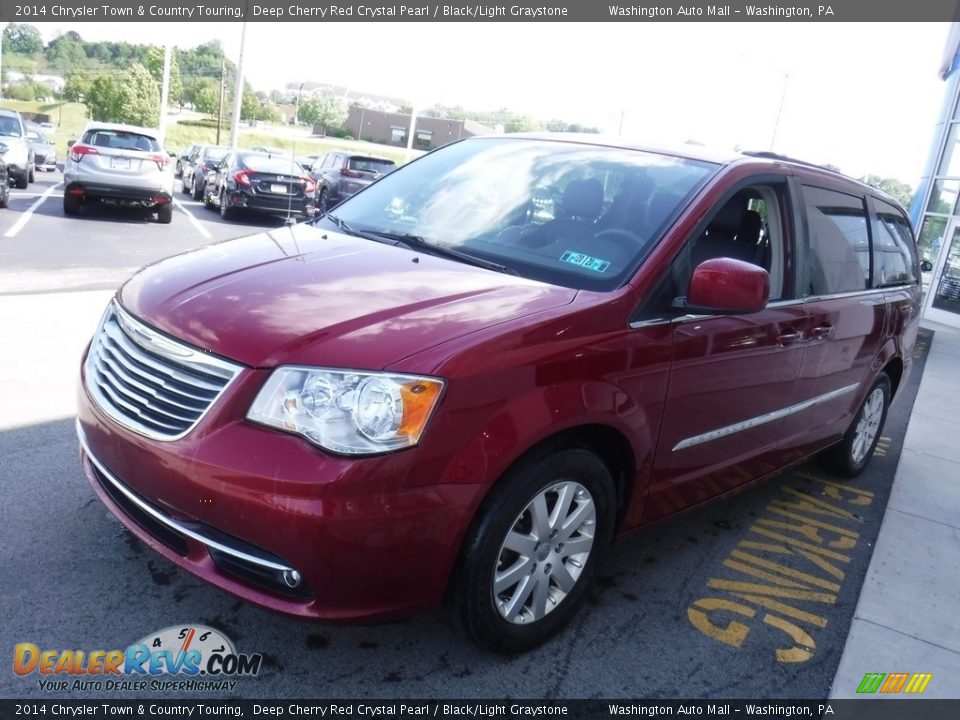 2014 Chrysler Town & Country Touring Deep Cherry Red Crystal Pearl / Black/Light Graystone Photo #6