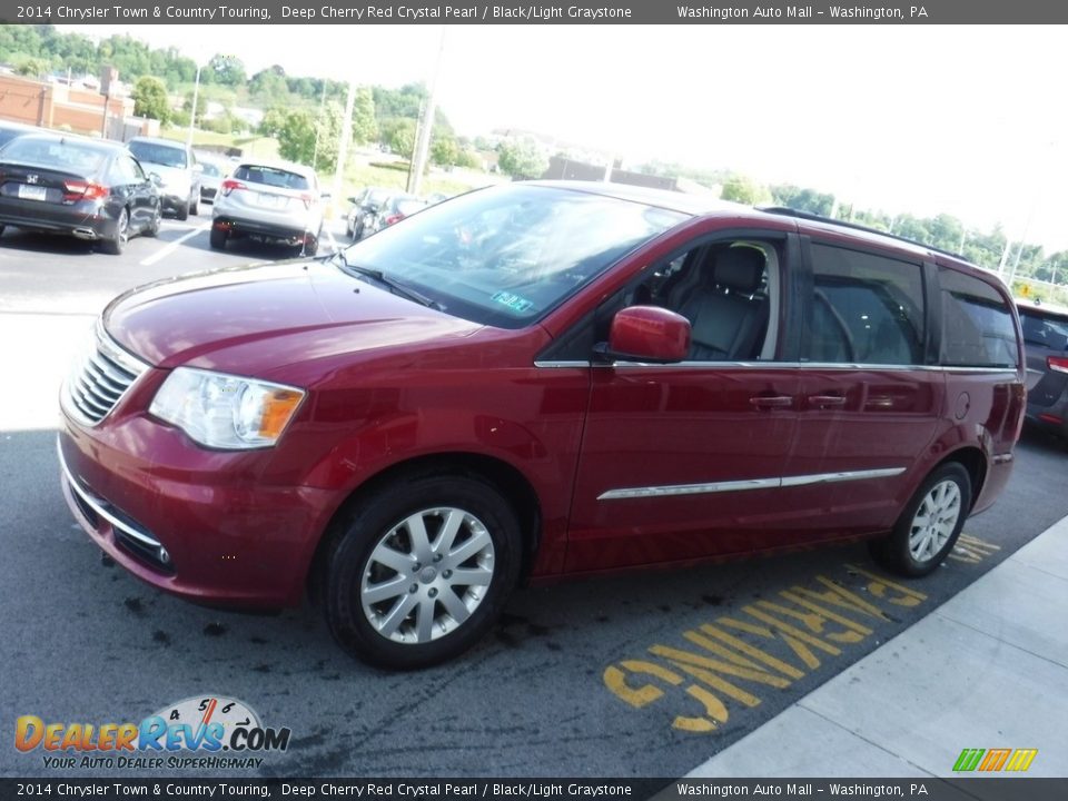 2014 Chrysler Town & Country Touring Deep Cherry Red Crystal Pearl / Black/Light Graystone Photo #7