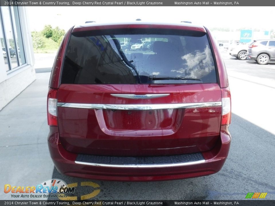 2014 Chrysler Town & Country Touring Deep Cherry Red Crystal Pearl / Black/Light Graystone Photo #9