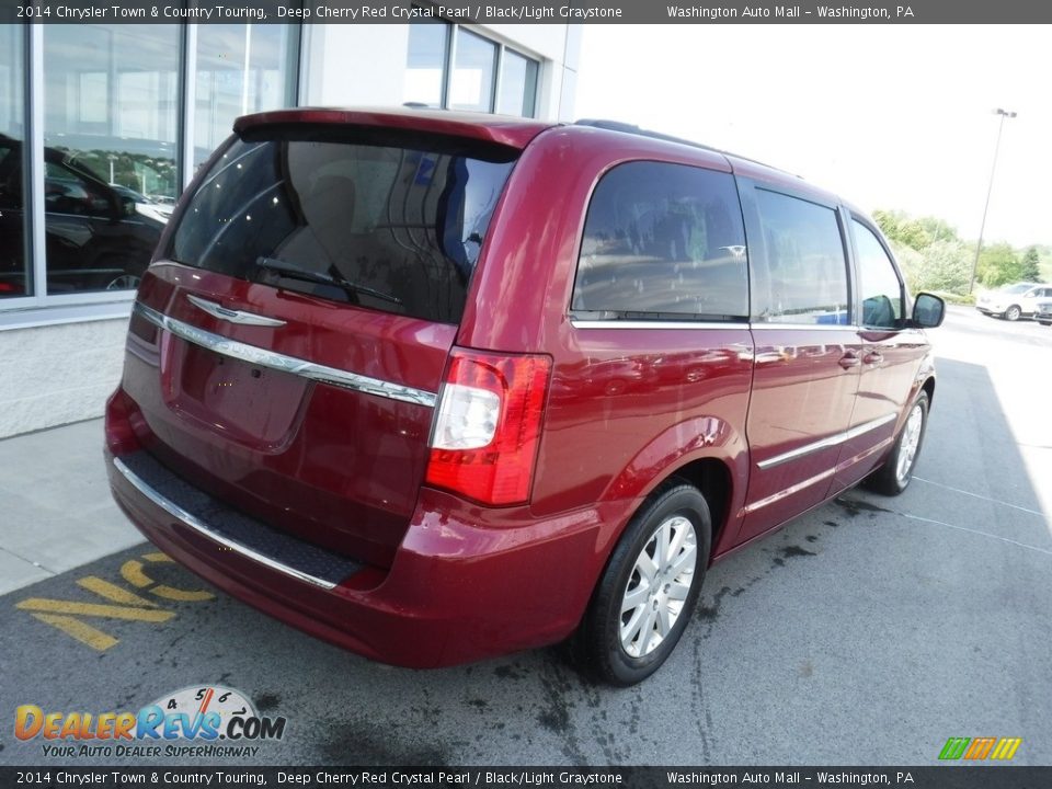 2014 Chrysler Town & Country Touring Deep Cherry Red Crystal Pearl / Black/Light Graystone Photo #10