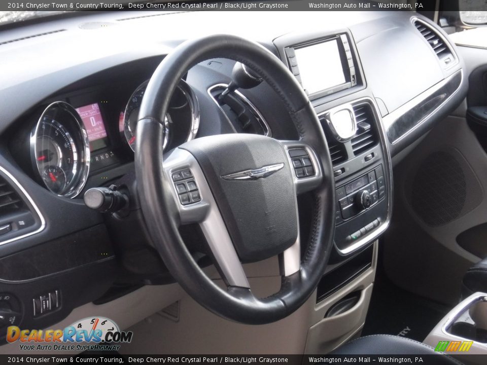 2014 Chrysler Town & Country Touring Deep Cherry Red Crystal Pearl / Black/Light Graystone Photo #12