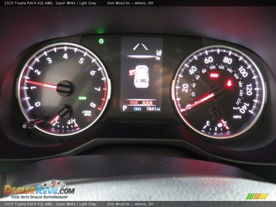 2020 Toyota RAV4 XLE AWD Super White / Light Gray Photo #28