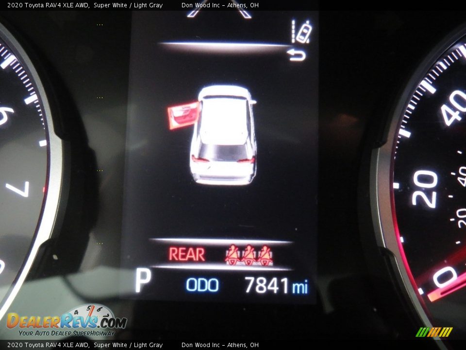 2020 Toyota RAV4 XLE AWD Super White / Light Gray Photo #29