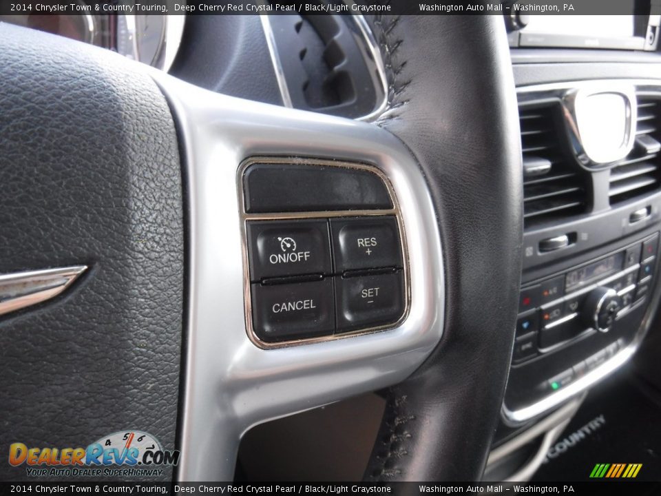 2014 Chrysler Town & Country Touring Deep Cherry Red Crystal Pearl / Black/Light Graystone Photo #21