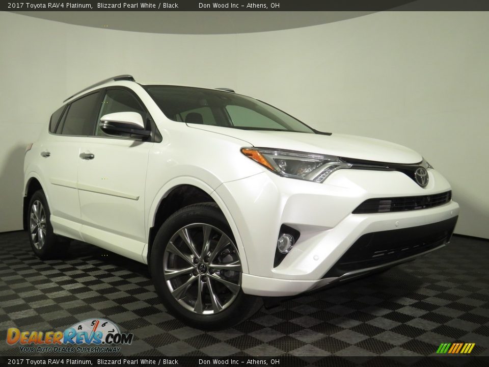 2017 Toyota RAV4 Platinum Blizzard Pearl White / Black Photo #1