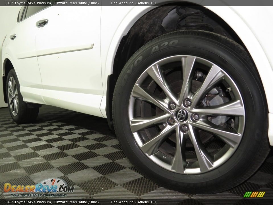 2017 Toyota RAV4 Platinum Blizzard Pearl White / Black Photo #3