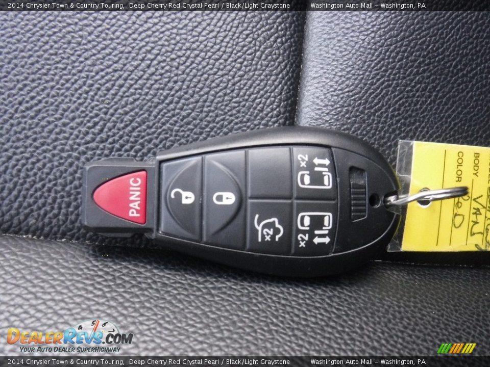 2014 Chrysler Town & Country Touring Deep Cherry Red Crystal Pearl / Black/Light Graystone Photo #26