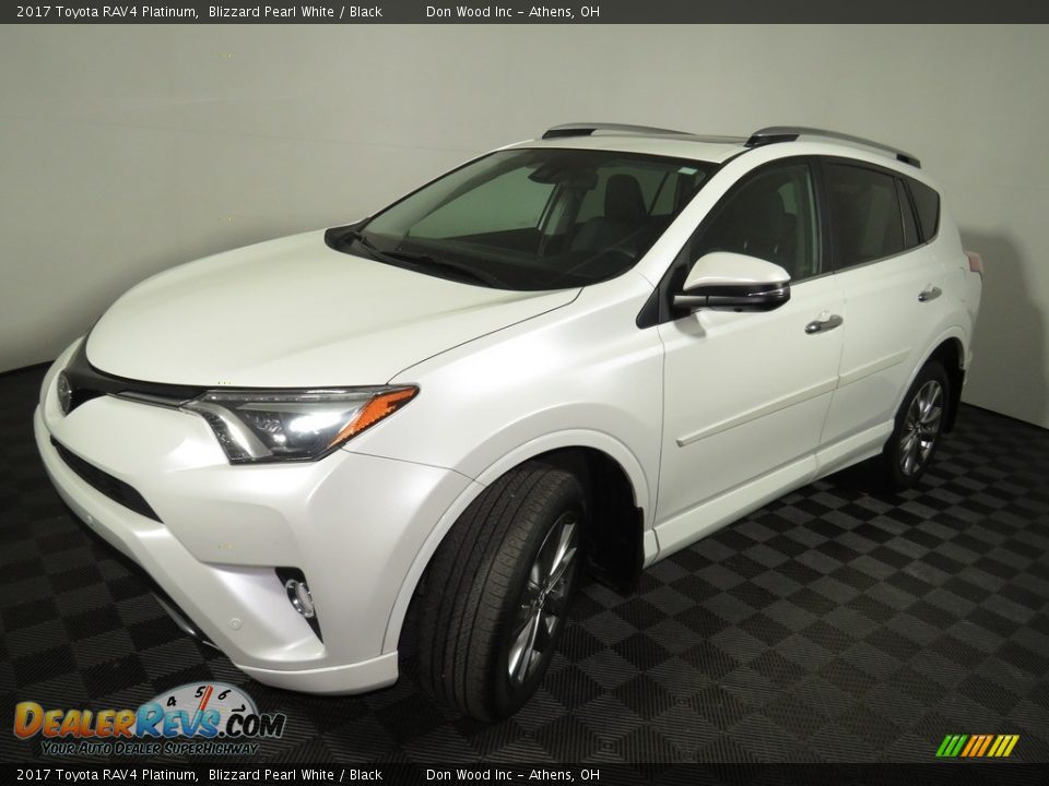 2017 Toyota RAV4 Platinum Blizzard Pearl White / Black Photo #7