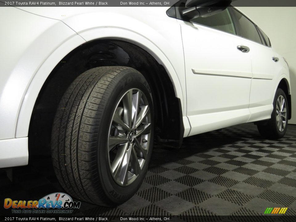 2017 Toyota RAV4 Platinum Blizzard Pearl White / Black Photo #8