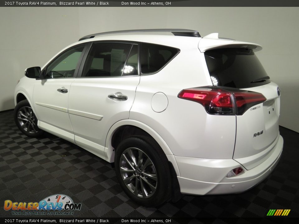 2017 Toyota RAV4 Platinum Blizzard Pearl White / Black Photo #9