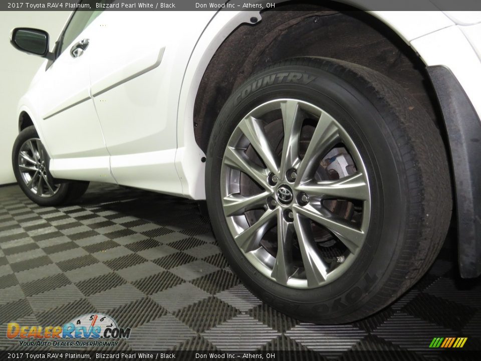 2017 Toyota RAV4 Platinum Blizzard Pearl White / Black Photo #10