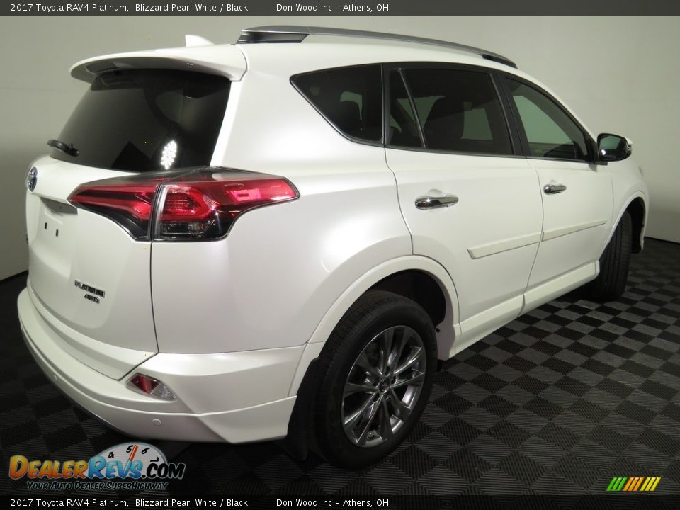 2017 Toyota RAV4 Platinum Blizzard Pearl White / Black Photo #16