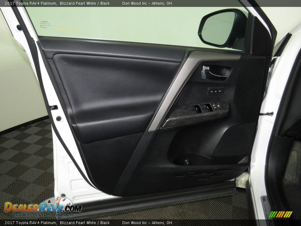 2017 Toyota RAV4 Platinum Blizzard Pearl White / Black Photo #18